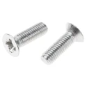 RS PRO Pozidriv Countersunk Stainless Steel Machine Screw 25 mm M8 914-1832