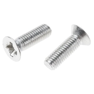 RS PRO Pozidriv Countersunk Stainless Steel Machine Screw 25 mm M8 914-1832