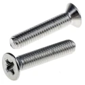 RS PRO Pozidriv Countersunk Stainless Steel Machine Screw 30 mm M6 914-1829