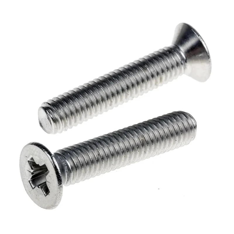 RS PRO Pozidriv Countersunk Stainless Steel Machine Screw 30 mm M6 914-1829