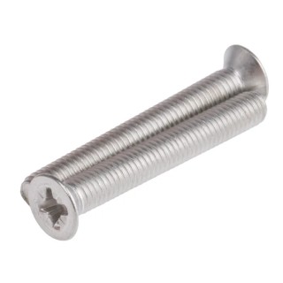 RS PRO Pozidriv Countersunk Stainless Steel Machine Screw 45 mm M6 914-1835