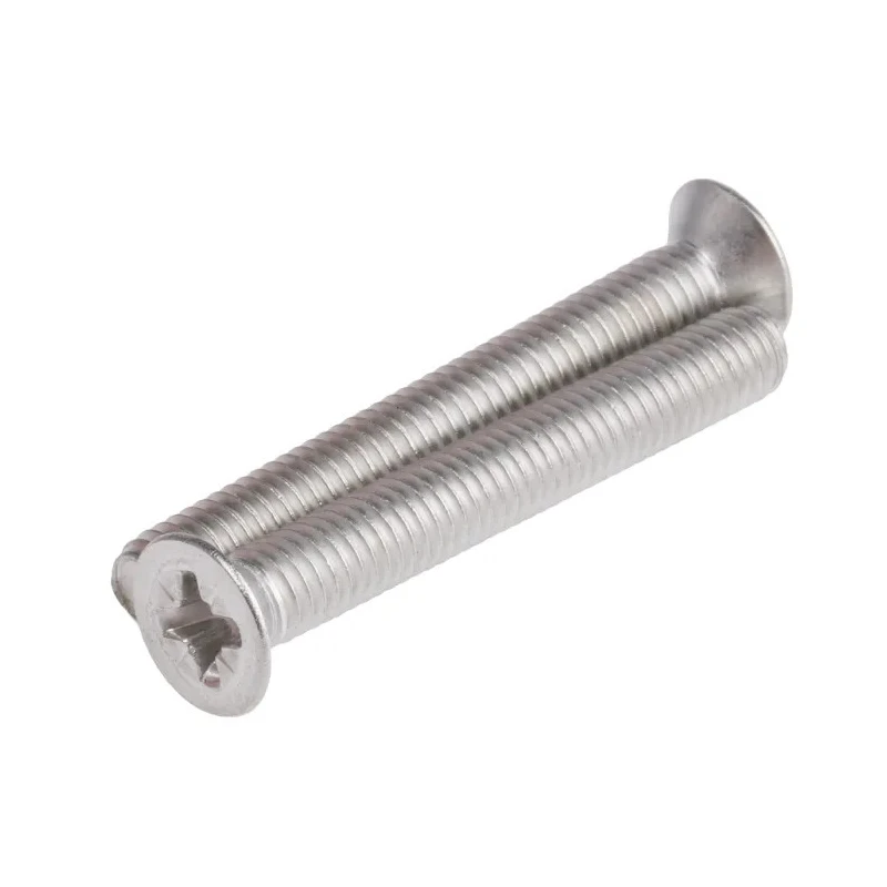 RS PRO Pozidriv Countersunk Stainless Steel Machine Screw 45 mm M6 914-1835
