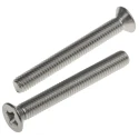 RS PRO Pozidriv Countersunk Stainless Steel Machine Screw 50 mm M6 914-1838