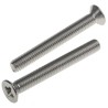RS PRO Pozidriv Countersunk Stainless Steel Machine Screw 50 mm M6 914-1838