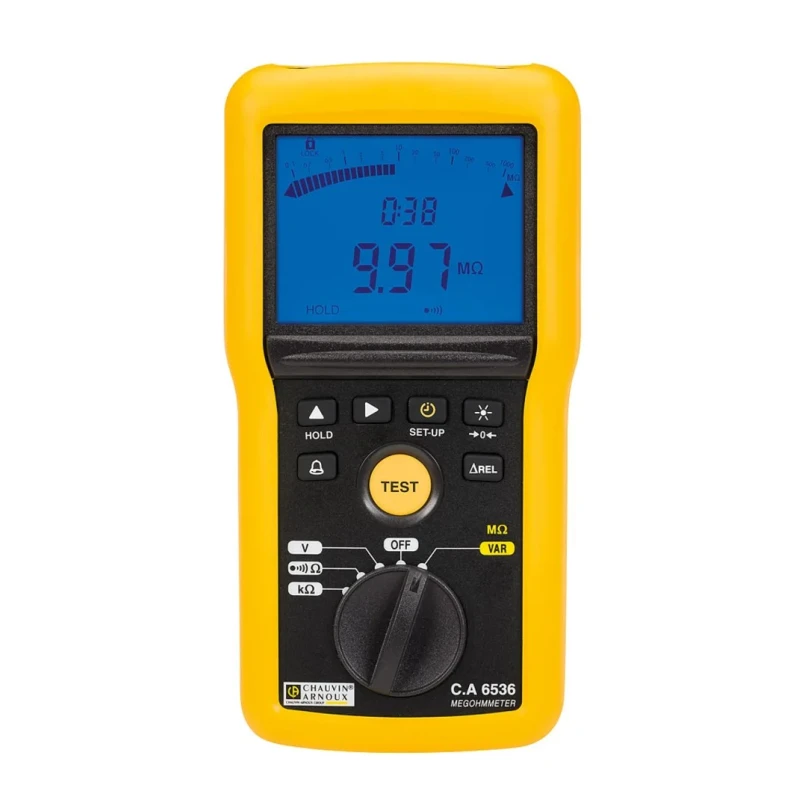 Chauvin Arnoux Insulation & Continuity Tester, 10 V Min, 100 V Max, 20 GΩ CAT IV P01140836