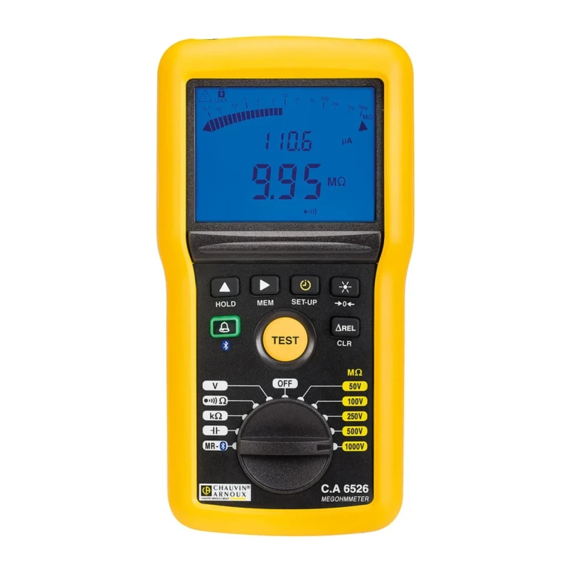 Chauvin Arnoux Insulation & Continuity Tester 50V Min, 1kV Max, 200 GΩ, CAT IV CA 6526 P01140826