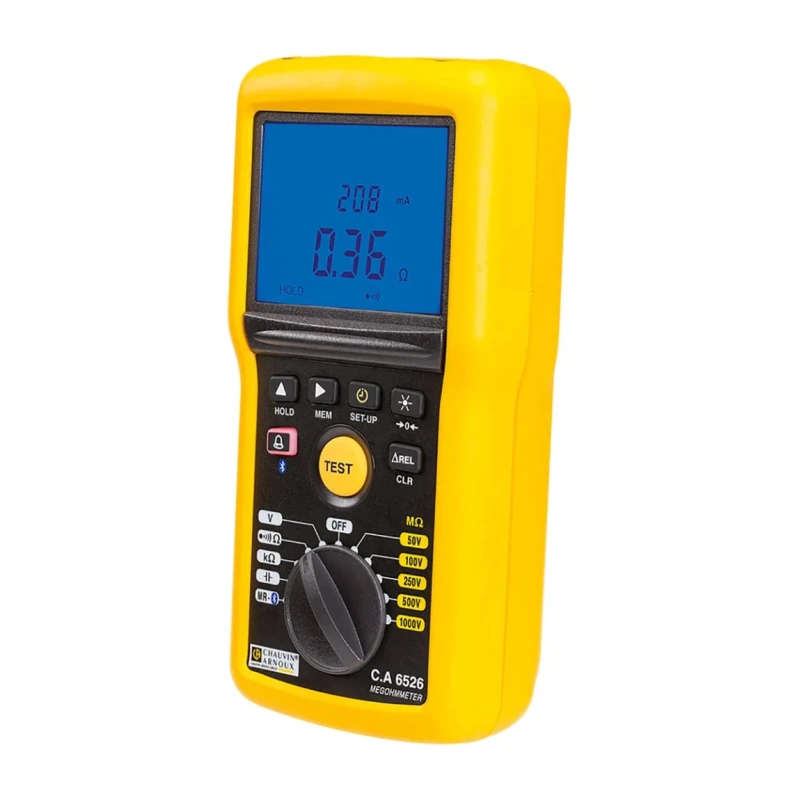 Chauvin Arnoux Insulation & Continuity Tester 50V Min, 1kV Max, 200 GΩ, CAT IV CA 6526 P01140826