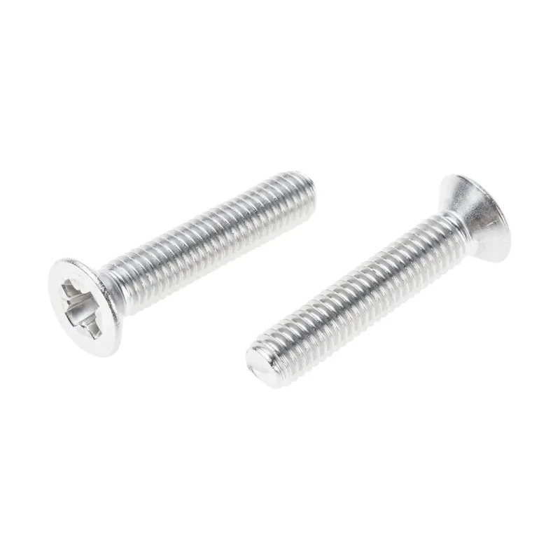 RS PRO Pozidriv Countersunk Stainless Steel Machine Screw M8 40 mm A2 Grade 914-1844