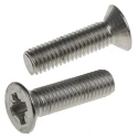 RS PRO Pozidriv Countersunk Stainless Steel Machine Screw 30 mm M8 914-1841