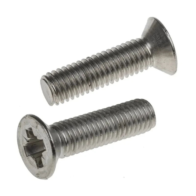 RS PRO Pozidriv Countersunk Stainless Steel Machine Screw 30 mm M8 914-1841
