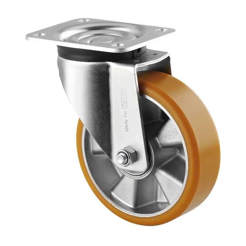 Tente Swivel Castor Heavy Duty, 600 kg Load Capacity, 160 mm Polyurethane Wheel 3670ITP160P63