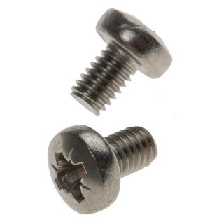 RS PRO Pozidriv Pan Stainless Steel Machine Screw 6 mm M4 914-1848