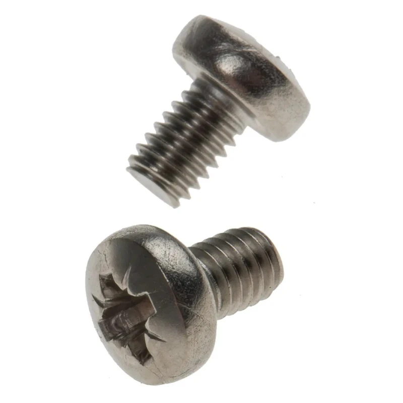 RS PRO Pozidriv Pan Stainless Steel Machine Screw 6 mm M4 914-1848