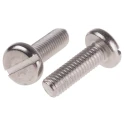 RS PRO Slot Pan Stainless Steel Machine Screw 25 mm M8 914-1854