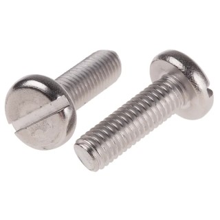 RS PRO Slot Pan Stainless Steel Machine Screw 25 mm M8 914-1854