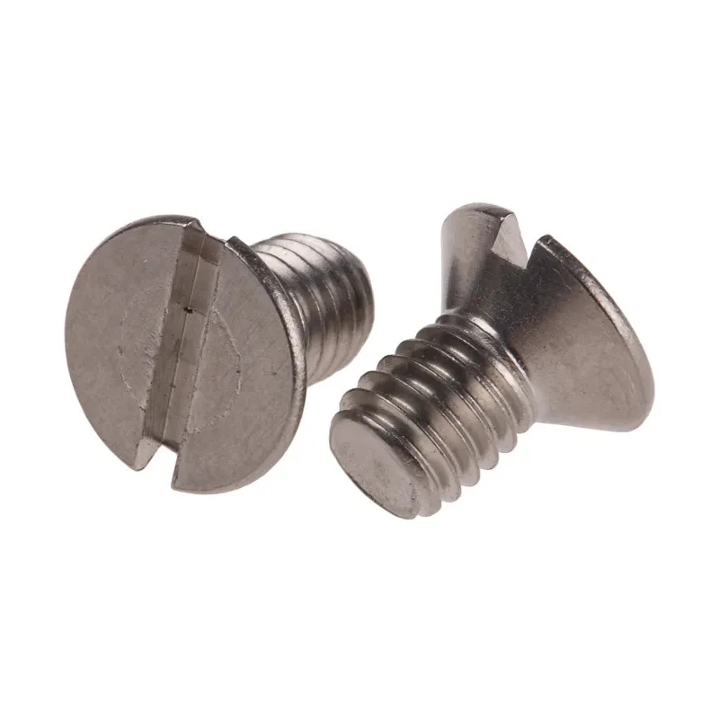 RS PRO Slot Countersunk Stainless Steel Machine Screw 10 mm M6 914-1894