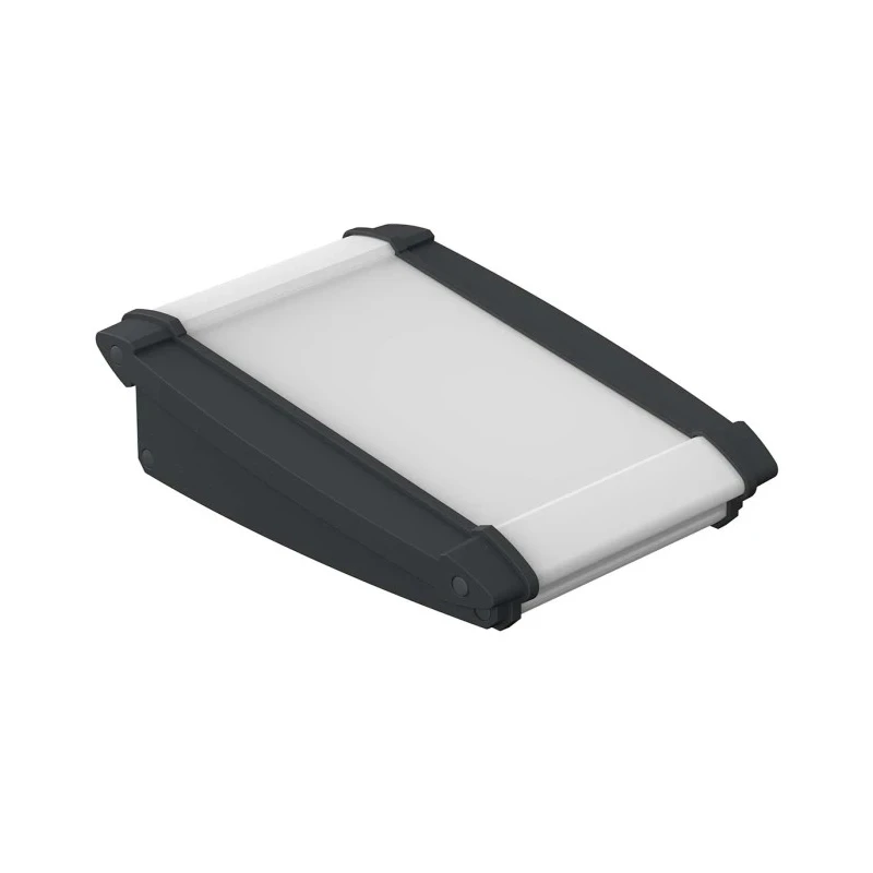 Bopla Alu-Topline Series Grey Aluminium Desktop Enclosure Sloped Front 100 mm x 181.2 mm x 53.2 92850100.MT6 ATPH 1850-0100