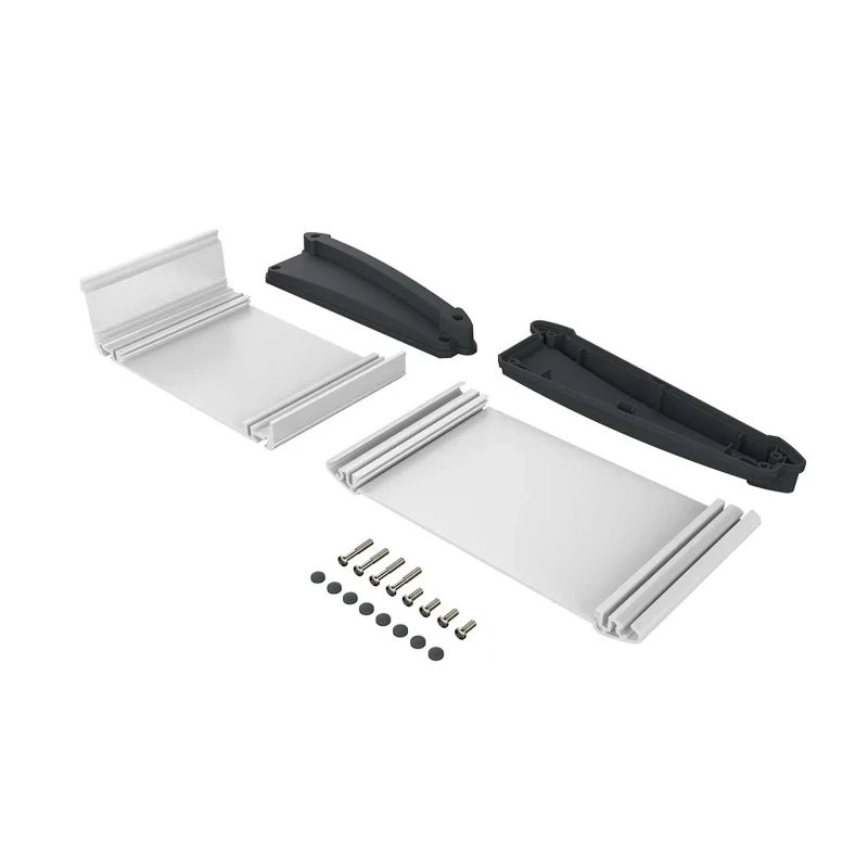Bopla Alu-Topline Series Grey Aluminium Desktop Enclosure Sloped Front 100 mm x 181.2 mm x 53.2 92850100.MT6 ATPH 1850-0100