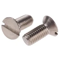 RS PRO Slot Countersunk Stainless Steel Machine Screw 20 mm M8 914-1911