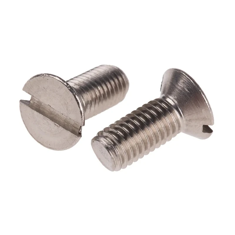 RS PRO Slot Countersunk Stainless Steel Machine Screw 20 mm M8 914-1911