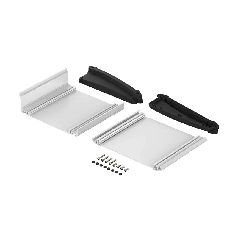 Bopla Alu-Topline Series Black Aluminium Desktop Enclosure Sloped Front 150mm x 181.2mm x 53.2mm 92850150.HMT1 ATPH 1850-0150