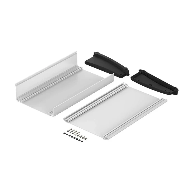 Bopla Alu-Topline Series Black Aluminium Desktop Enclosure Sloped Front 300mm x 181.2mm x 68.2mm 92865300.HMT1 ATPH 1865-0300