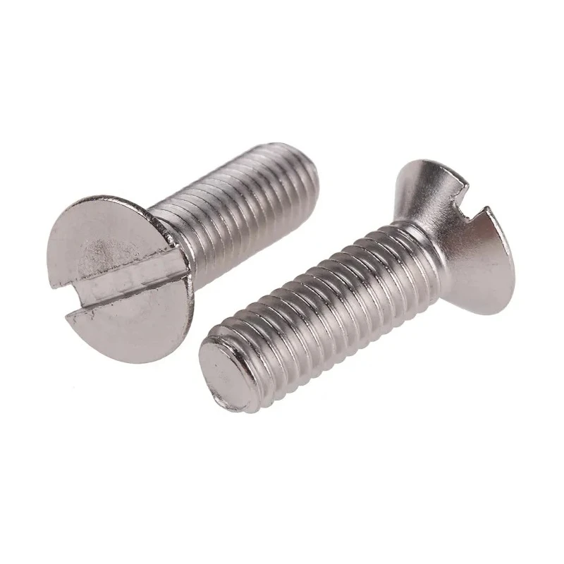 RS PRO Slot Drive Countersunk Stainless Steel Machine Screw M8 x 25 mm 914-1920