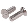 RS PRO Slot Drive Countersunk Stainless Steel Machine Screw M8 x 25 mm 914-1920