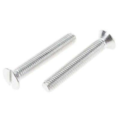 RS PRO Slot Countersunk Stainless Steel Machine Screw M8 50mm A4 Grade 914-1939