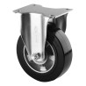 Tente Fixed Castor, 450 kg Load Capacity, 160 mm Aluminium Wheel, Pressed Steel Frame, Ball Bearing Hub 3678IEP160P63