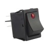 RS PRO Illuminated DPST On-Off On-Off Rocker Switch Panel 20A 250V AC Polyester Housing 914-3563