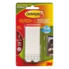 3M White Hook & Loop Tape, 19mm Width x 92.7mm Length, Foam Polyethylene, Polypropylene, Adhesive Silicone 17206BL