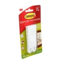 3M White Hook & Loop Tape, 19mm Width x 92.7mm Length, Foam Polyethylene, Polypropylene, Adhesive Silicone 17206BL