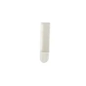 3M White Hook & Loop Tape, 19mm Width x 92.7mm Length, Foam Polyethylene, Polypropylene, Adhesive Silicone 17206BL