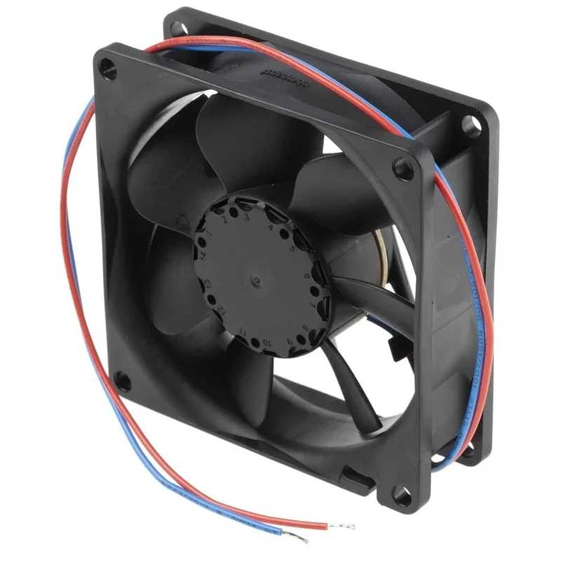 ebm-papst 8400 N Series IP68 DC Axial Fan, 12V DC, 2 W, 167 mA Max, 69 m³/h, 80x80x25 mm 