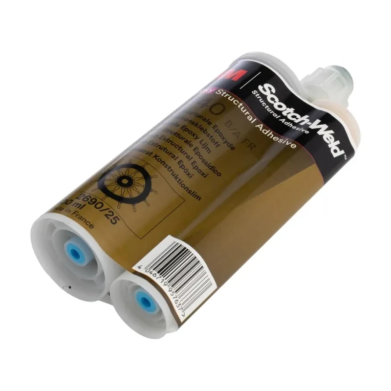 3M Scotch-Weld Black Epoxy Resin Adhesive Cartridge 400 ml for Aluminium, Metal, Glass 7240 B/A
