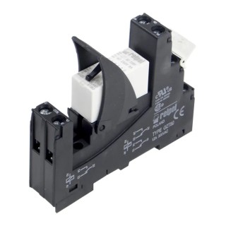Relpol Electromechanical Interface Relay DIN Rail Mount 230V AC Coil DPDT Contact RM2-00T-230A