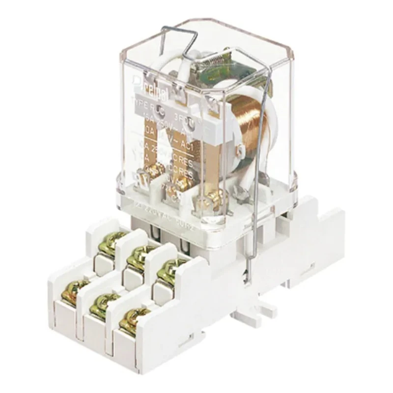 Relpol 11 Way 250V AC DIN Rail Relay Socket for use with RUC relay GUC-11