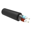 TE Connectivity C-Lite 2 Core Power Cable Black 1.5mm² 600V 120°C Low Smoke Zero Halogen 50m CL105-2GX1.50-SU-0(50)