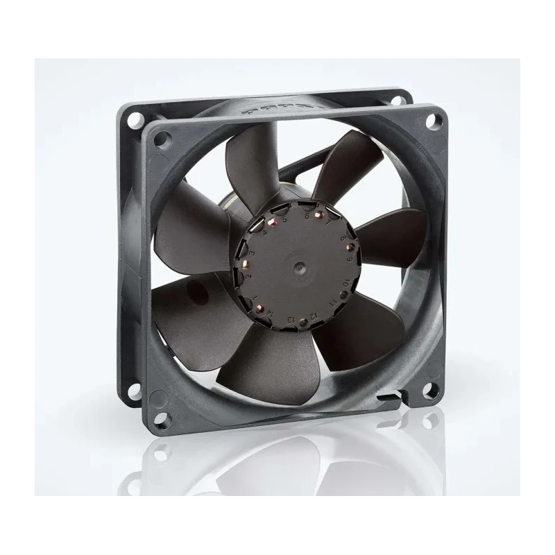 ebm-papst 8400 N Series Axial Fan, 24V DC, 2.4W, 0.12A, 79 m³/h Air Flow, IP68 Rated, 80x25x25 mm IP68