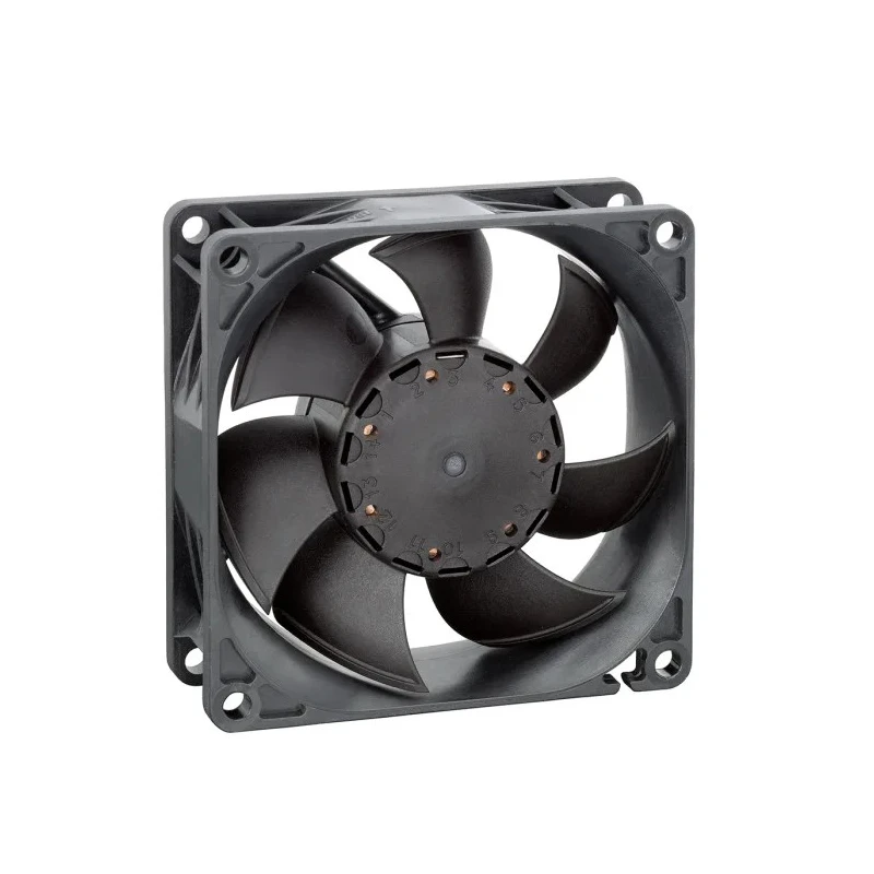 ebm-papst 8450 Series Axial Fan 12V DC 117 m³/h 6.8 W 0.12 A IP20 80 mm Square Frame 