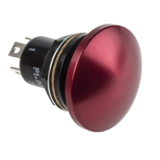 Otto Push Button Switch SPDT Momentary Panel Mount Violet LED IP68S 115 V AC P1-90266