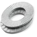 Heico Steel Delta Protect Wedge Lock Locking & Anti-Vibration Washer, M6, Steel, Delta Protect Finish, Grade A4 H-HLB-6