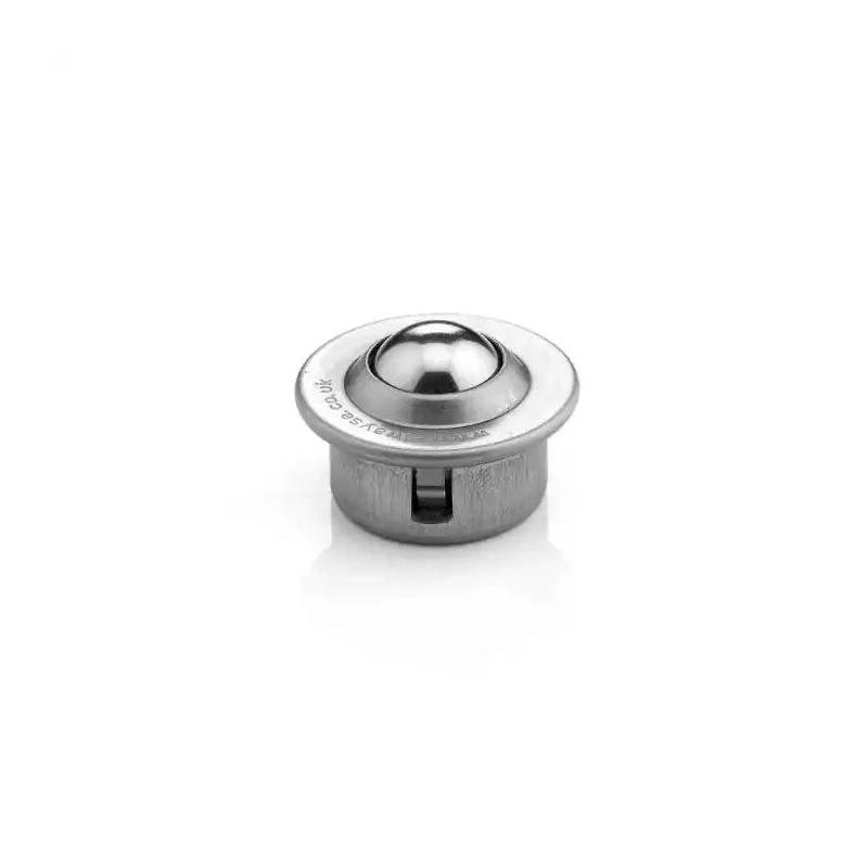 ALWAYSE Ball Transfer Unit with 15.8 mm Diameter Carbon Steel Mount Clip 60 kg Load 515213