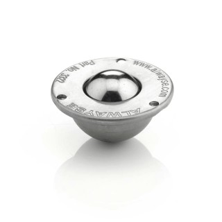 ALWAYSE Ball Transfer Unit with 22.2 mm Ball Diameter Carbon Steel Case and Ball Flange Mount 45 mm Flange Diameter 3322HD