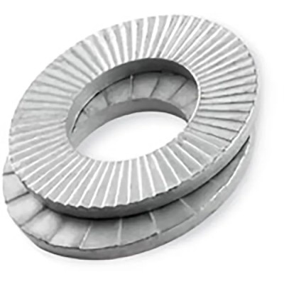 Heico Steel Delta Protect Wedge Lock Locking & Anti-Vibration Washer, Compatible Screw/Bolt Size M8, External H-HLB-8