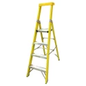 RS PRO Fibreglass 4 Steps Step Ladder 0.94m Platform Height 1.74m Open Length 914-3462