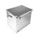 RS PRO Metal Waterproof Watertight Transit Case, Anodised Aluminium, 780 mm x 585 mm x 600 mm, Lockable, 12kg 914-4073