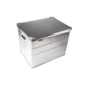 RS PRO Metal Waterproof Watertight Transit Case, Anodised Aluminium, 780 mm x 585 mm x 600 mm, Lockable, 12kg 914-4073