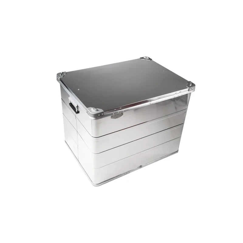 RS PRO Metal Waterproof Watertight Transit Case, Anodised Aluminium, 780 mm x 585 mm x 600 mm, Lockable, 12kg 914-4073